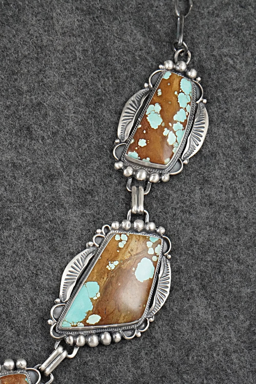 Turquoise & Sterling Silver Necklace and Earrings Set - Bob Becenti