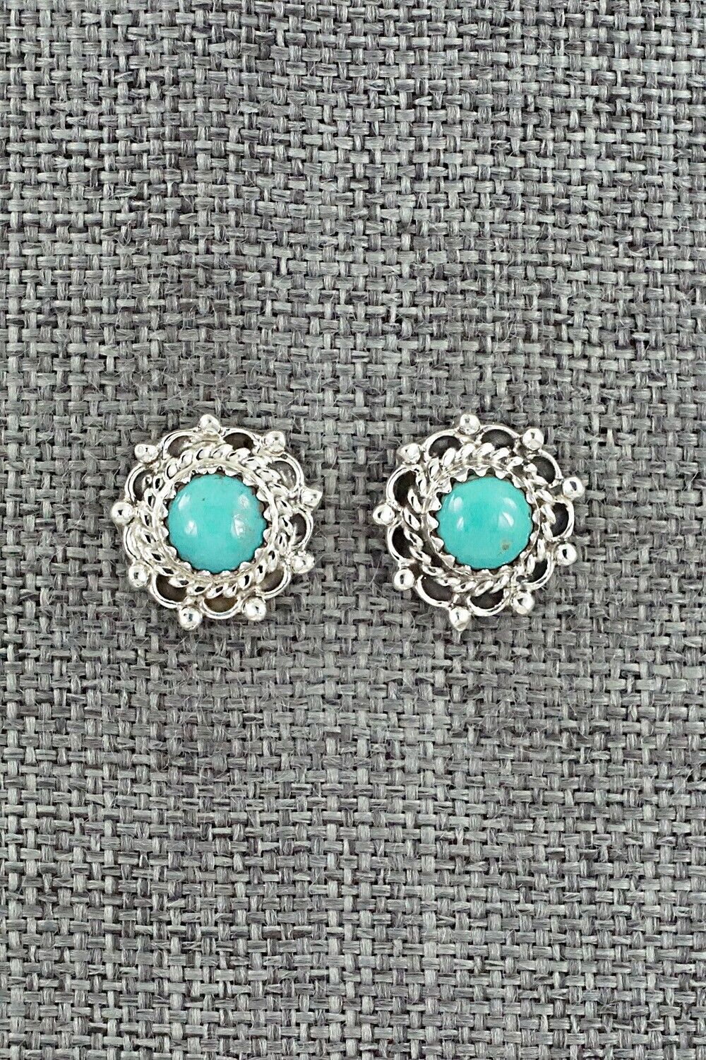 Turquoise & Sterling Silver Earrings - Harris Largo