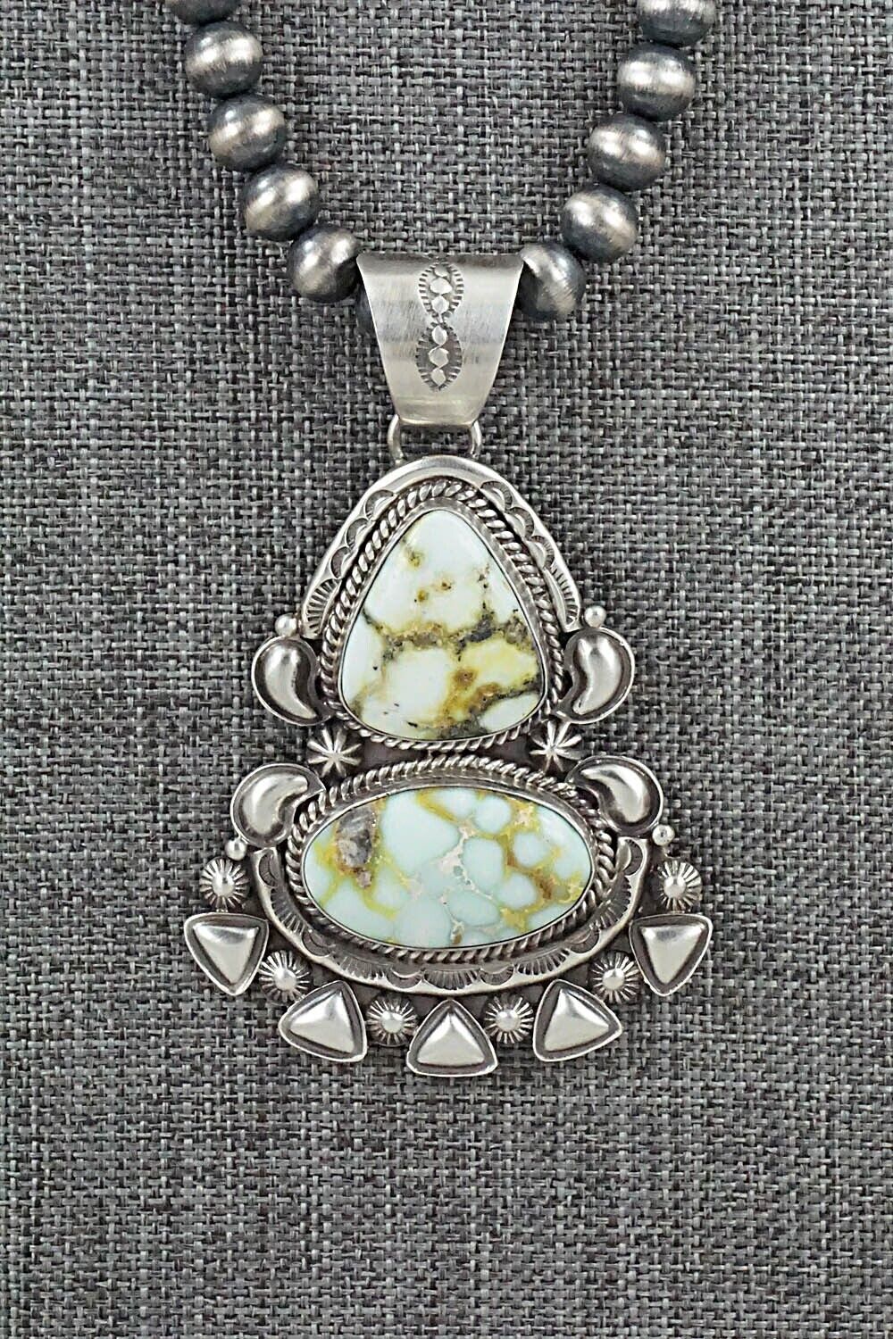 Variscite & Sterling Silver Necklace - Derrick Gordon