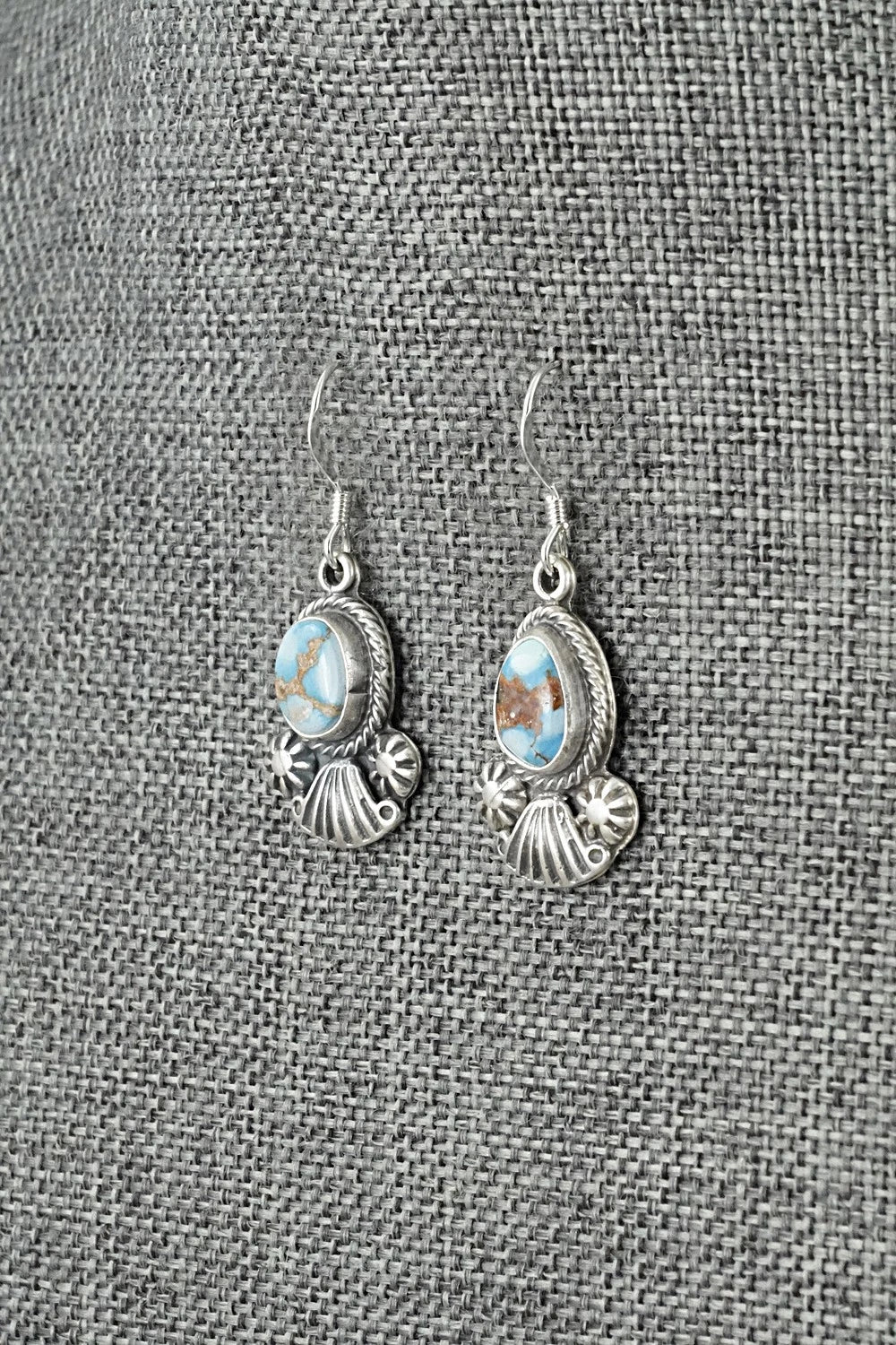 Turquoise & Sterling Silver Earrings - Verley Betone