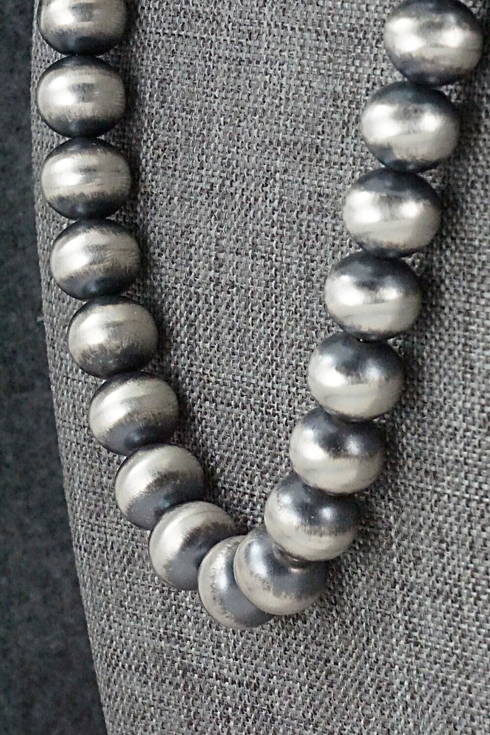 Sterling Silver Navajo Pearl Necklace - Bryannen Halwood