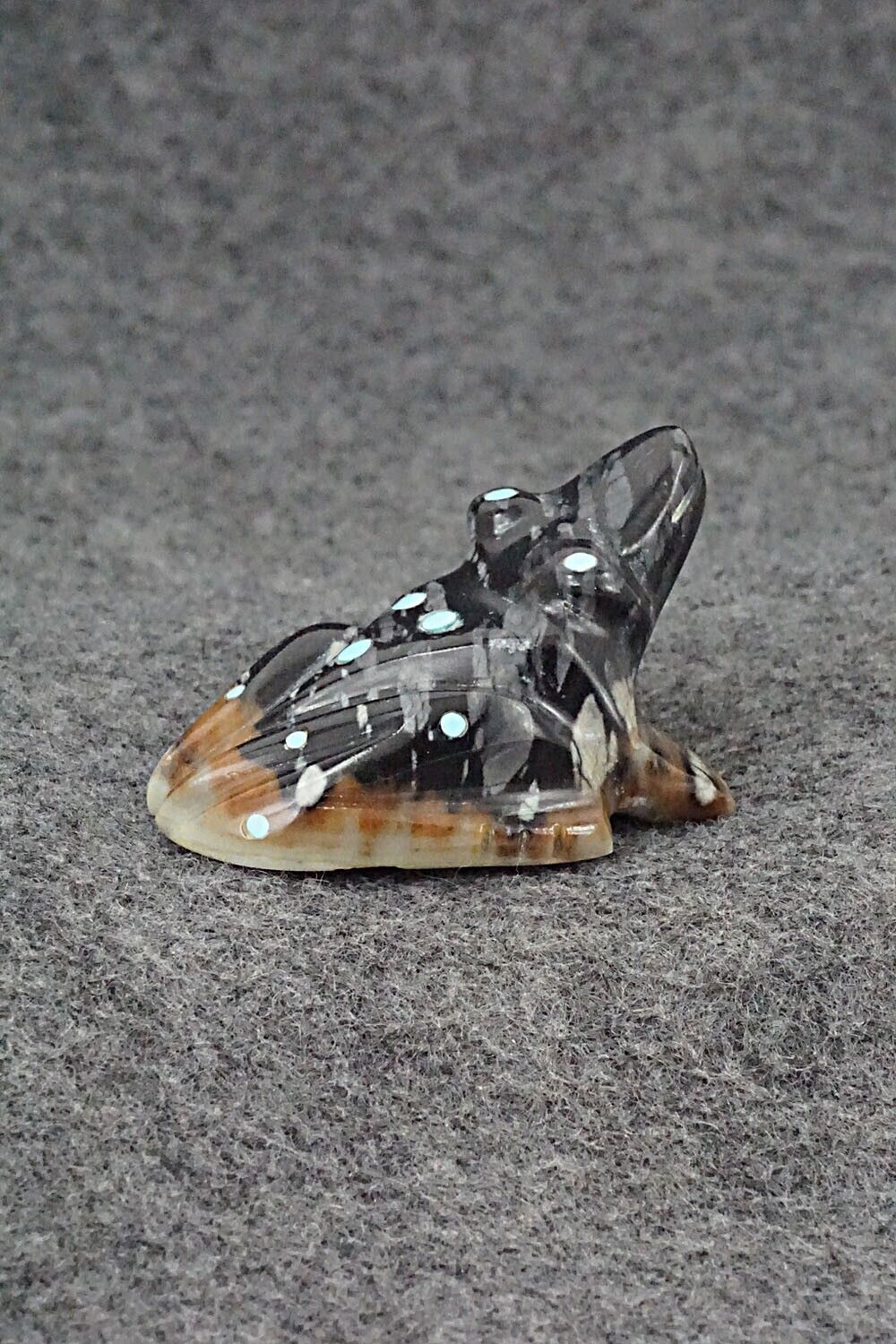 Frog Zuni Fetish Carving - Donavan Laiwakete