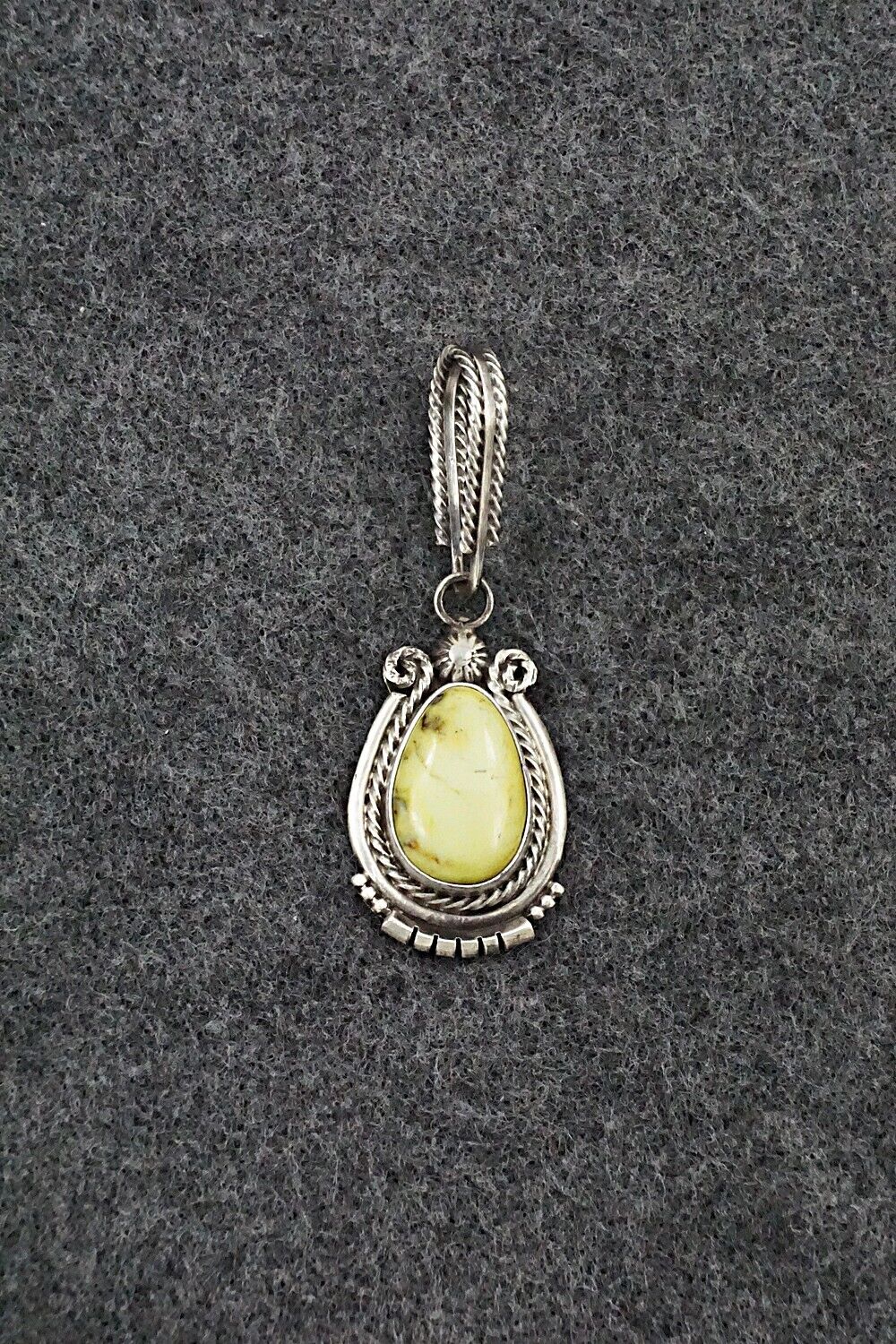 Variscite & Sterling Silver Pendant - Samuel Yellowhair