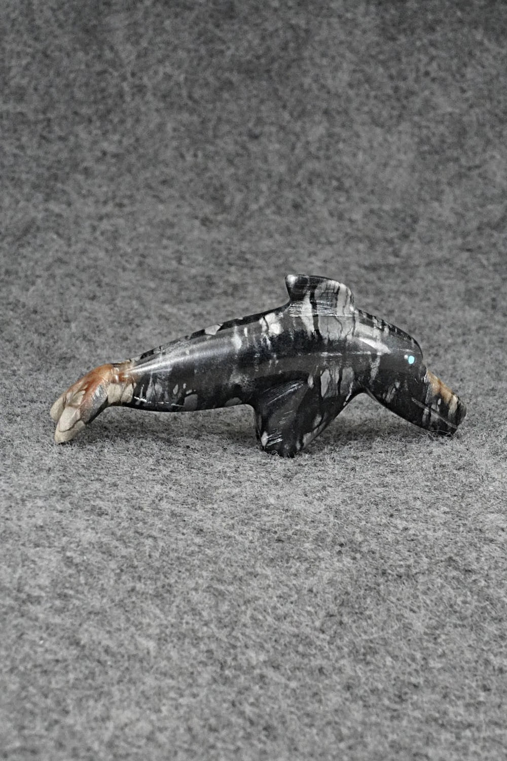 Dolphin Zuni Fetish Carving - Todd Etsate