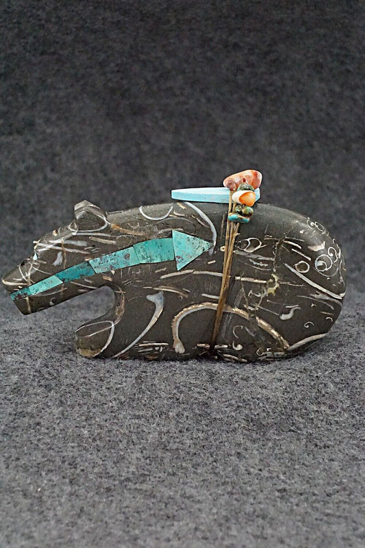 Bear Zuni Fetish Carving - Donovan Laiwakete