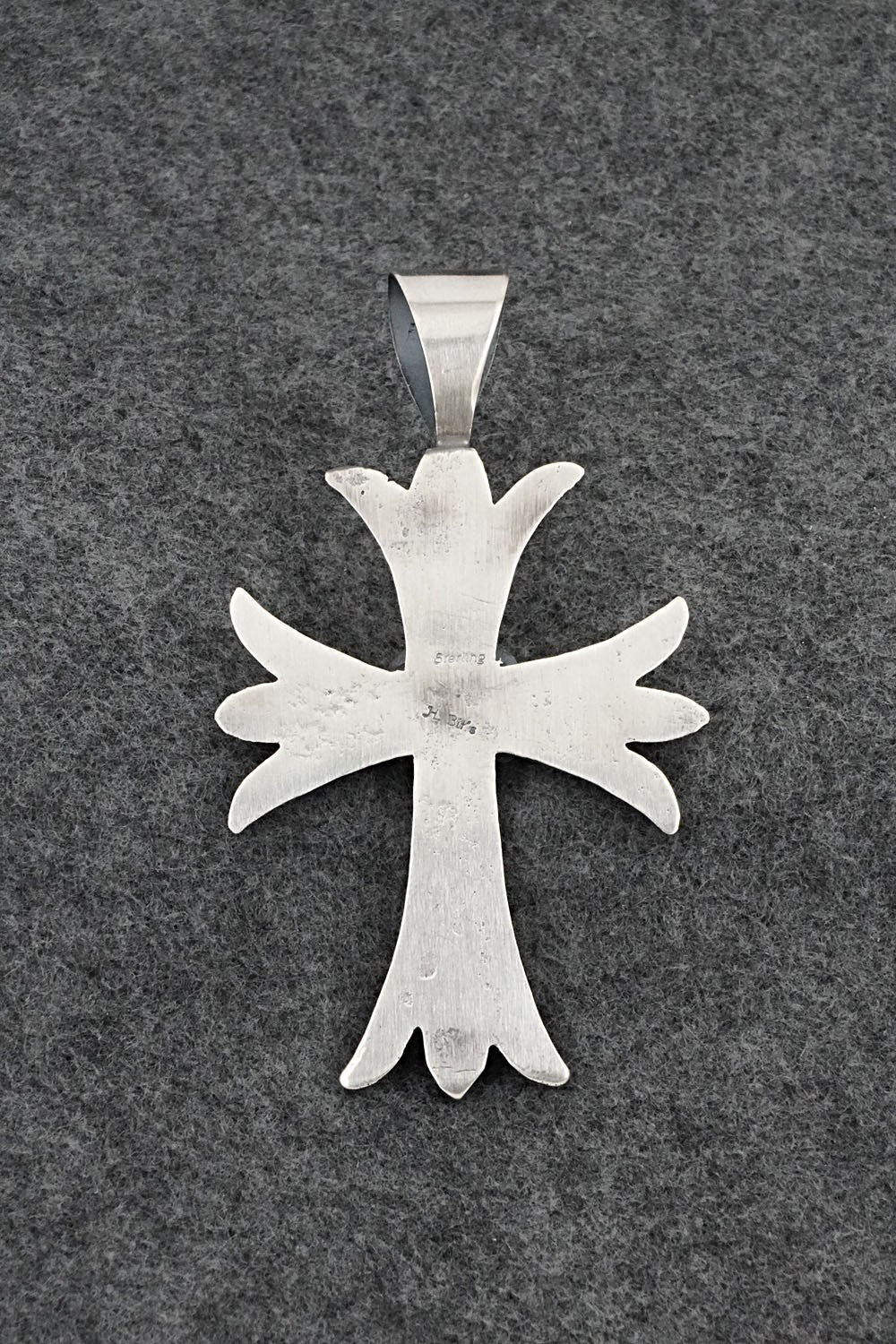 Turquoise & Sterling Silver Pendant - Harrison Bitsue