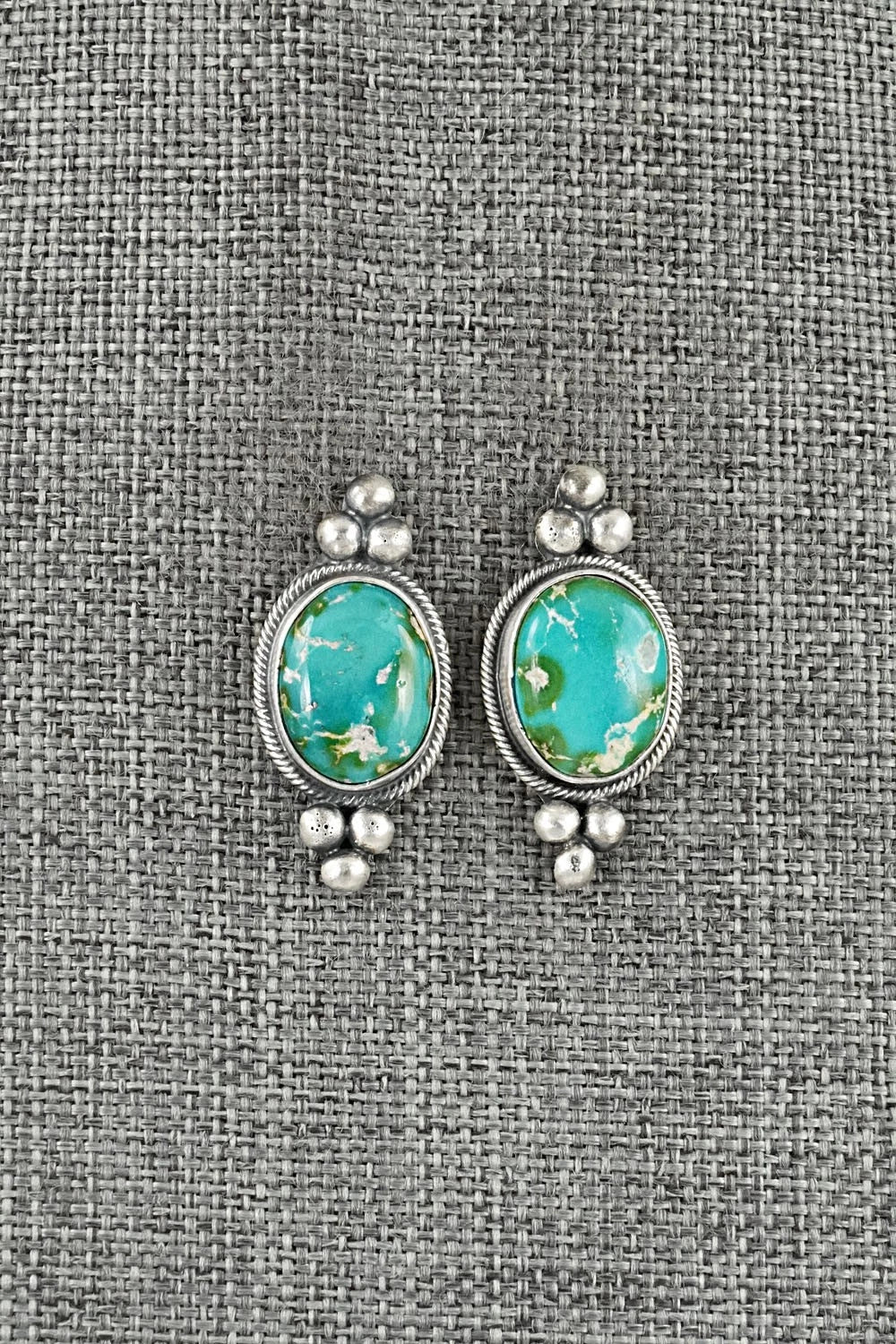 Turquoise & Sterling Silver Squash Blossom Set - Darrin Livingston
