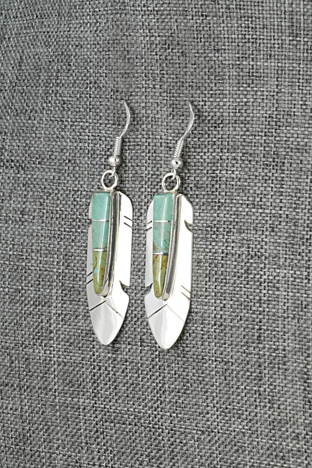 Turquoise & Sterling Silver Earrings - Marilyn Yazzie