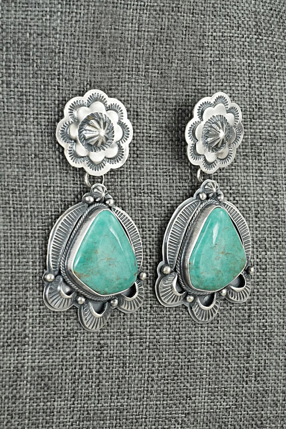 Turquoise & Sterling Silver Earrings - Randy Boyd