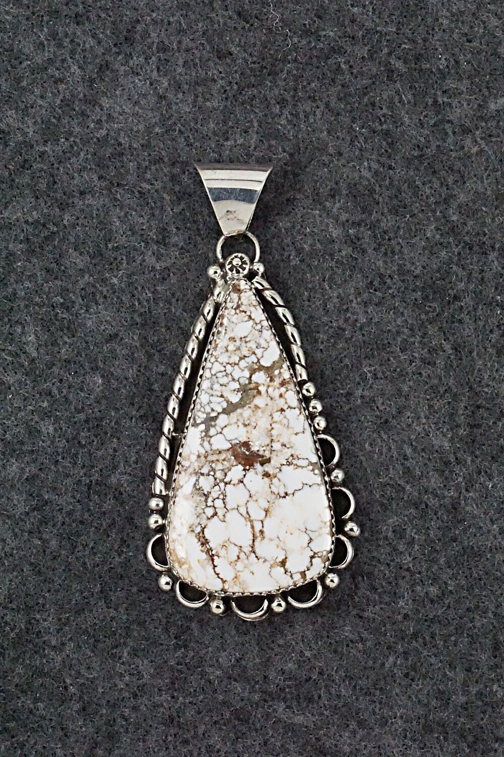 Wild Horse & Sterling Silver Pendant - Freda Martinez