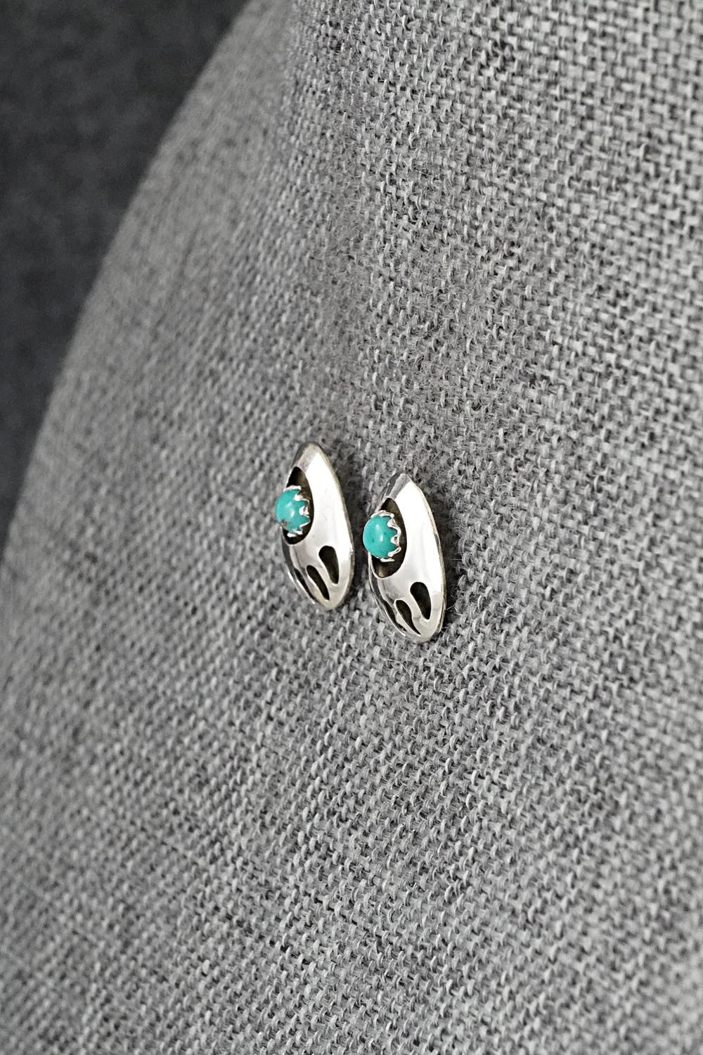 Turquoise & Sterling Silver Earrings - Sandra Parker