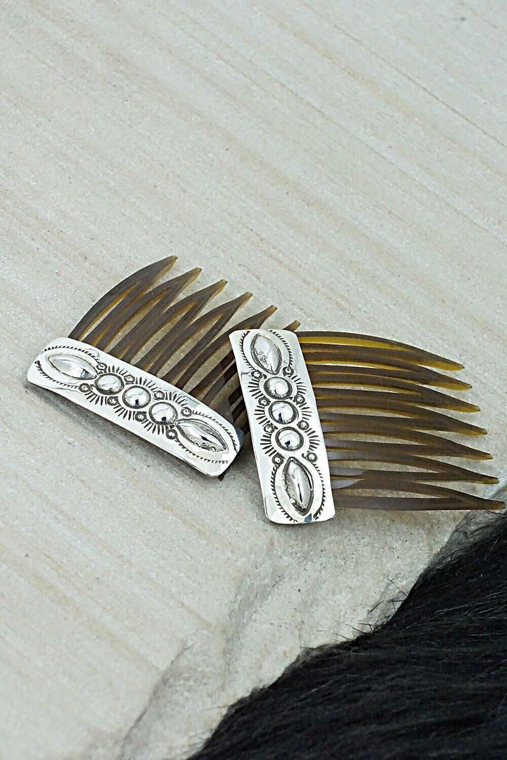 Sterling Silver Hair Combs - Jennie Blackgoat