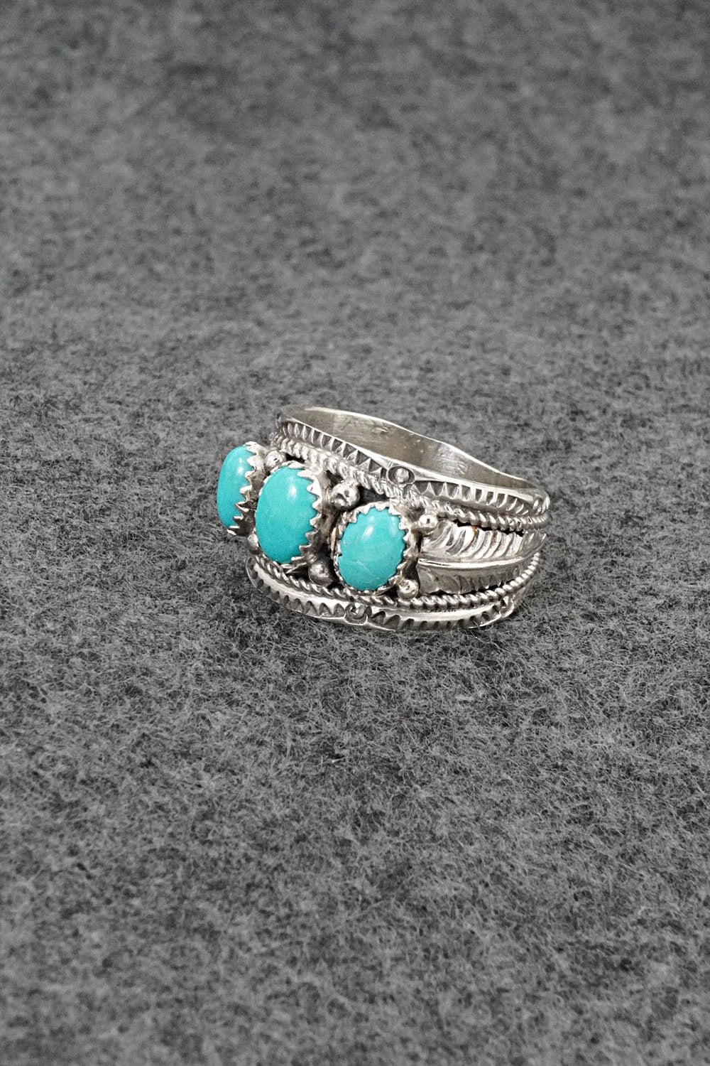 Turquoise & Sterling Silver Ring - Betty Begaye - Size 10
