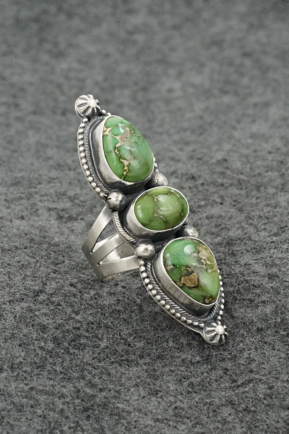 Turquoise & Sterling Silver Ring - Bobby Johnson - Size 7