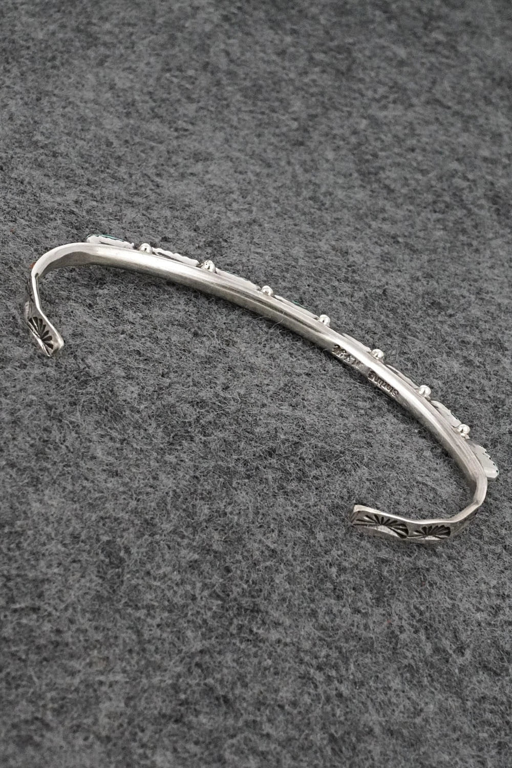 Turquoise & Sterling Silver Bracelet - Murray Hannaweeka