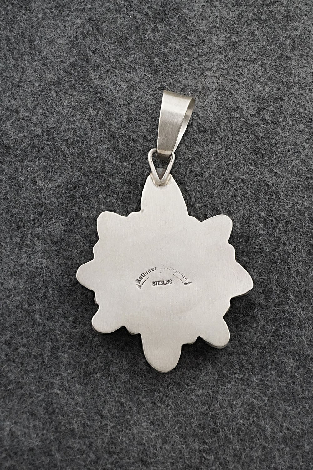 Turquoise & Sterling Silver Pendant - Kathleen Livingston