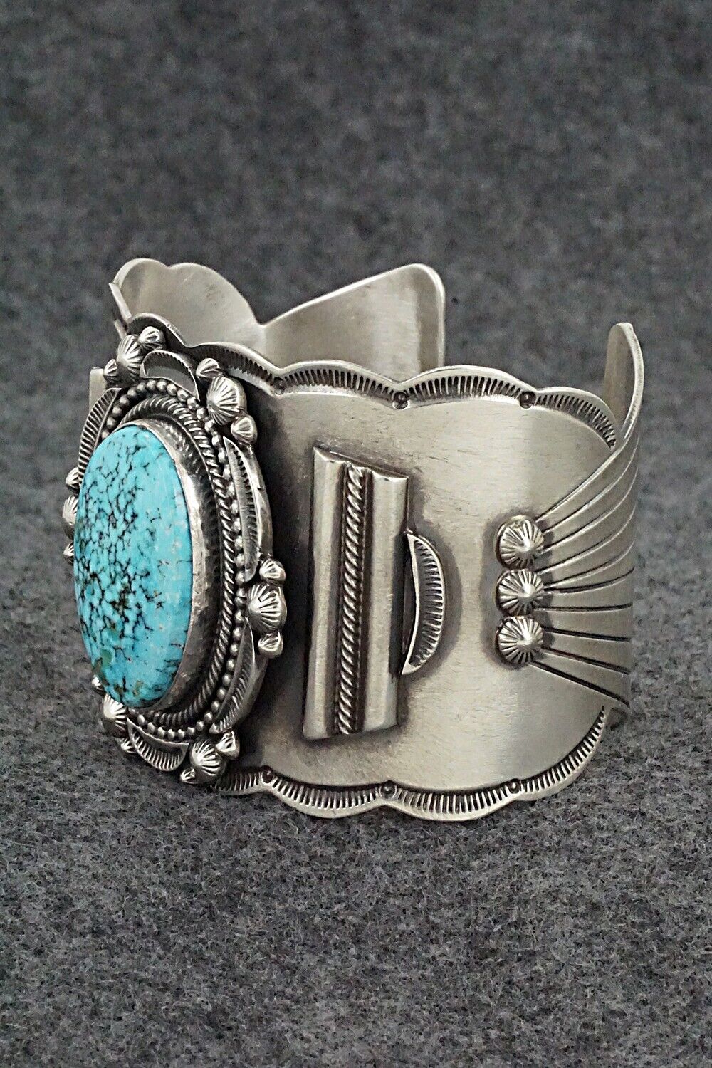 Turquoise & Sterling Silver Bracelet - Tom Lewis