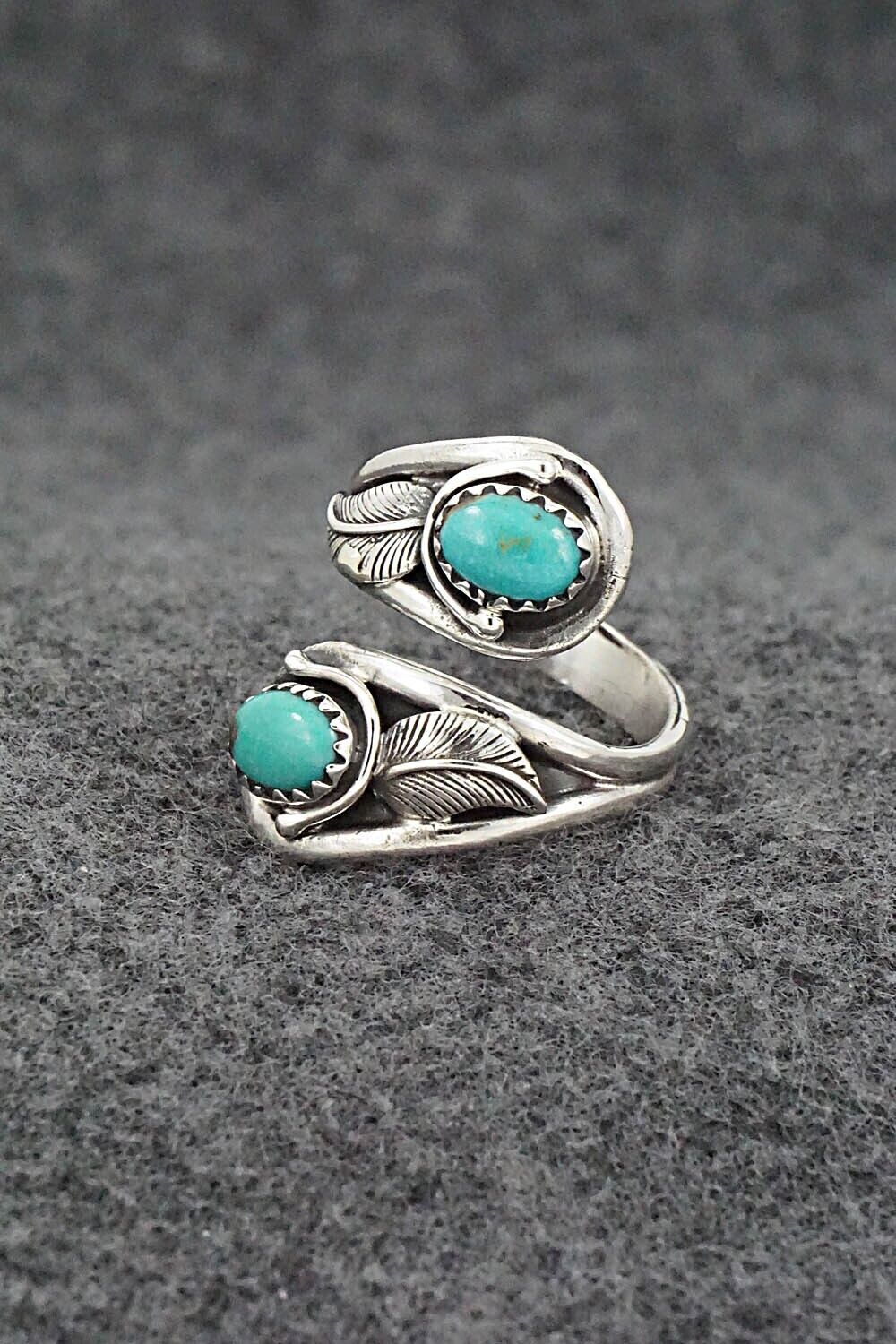 Turquoise & Sterling Silver Ring - Genevieve Francisco - Size 7
