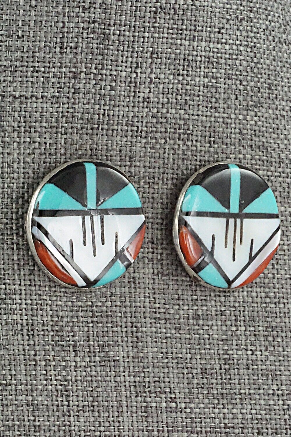 Multi Stone & Sterling Silver Earrings - Leif Esalio