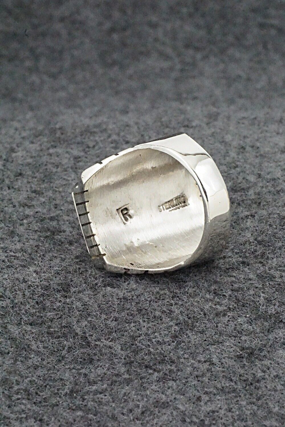 White Buffalo & Sterling Silver Ring - Trevor Jack - Size 10