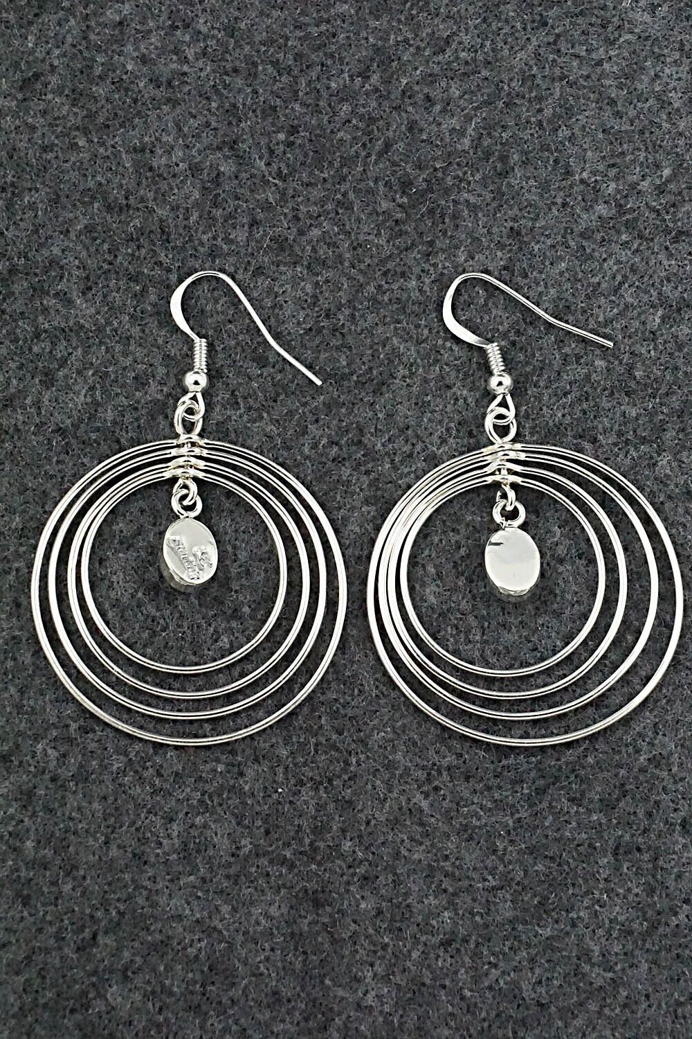 Turquoise & Sterling Silver Earrings - Edith Kee