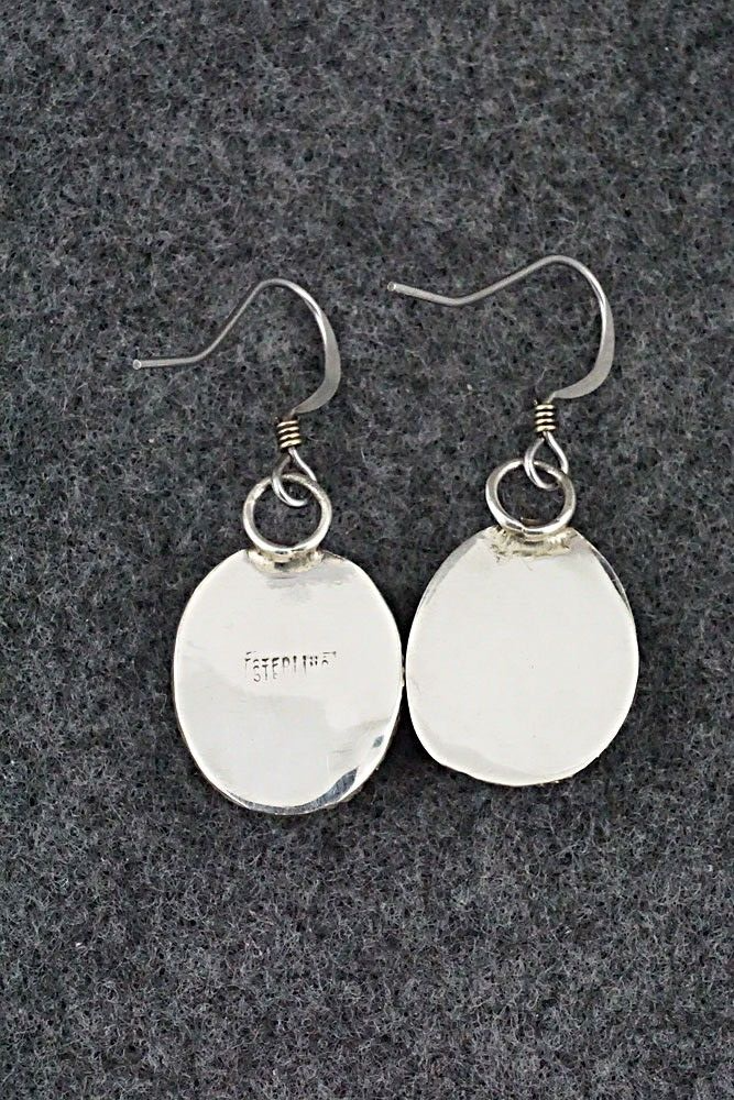 Turquoise & Sterling Silver Earrings - Ernest Hawthorne