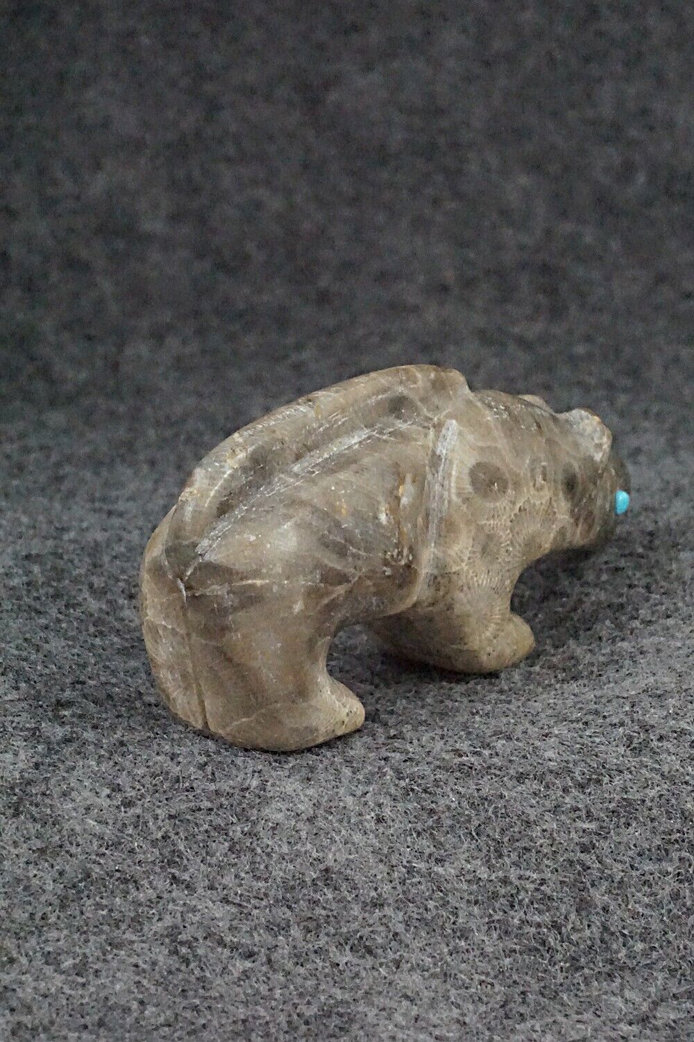 Mountain Lion Zuni Fetish Carving - Ronnie Lunasee