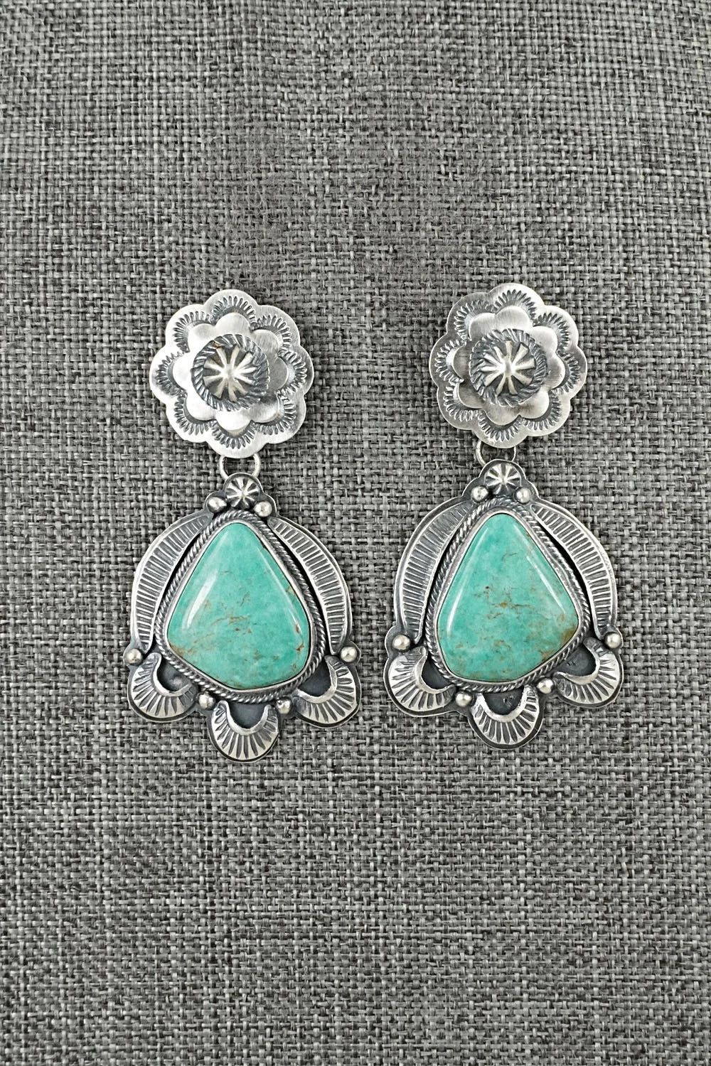 Turquoise & Sterling Silver Earrings - Randy Boyd