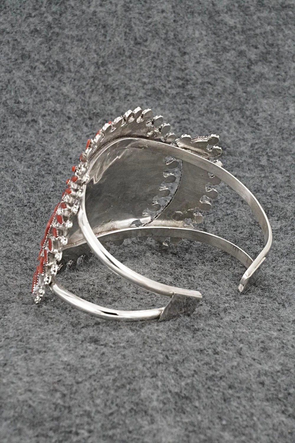 Coral & Sterling Silver Bracelet - Merlinda Chavez