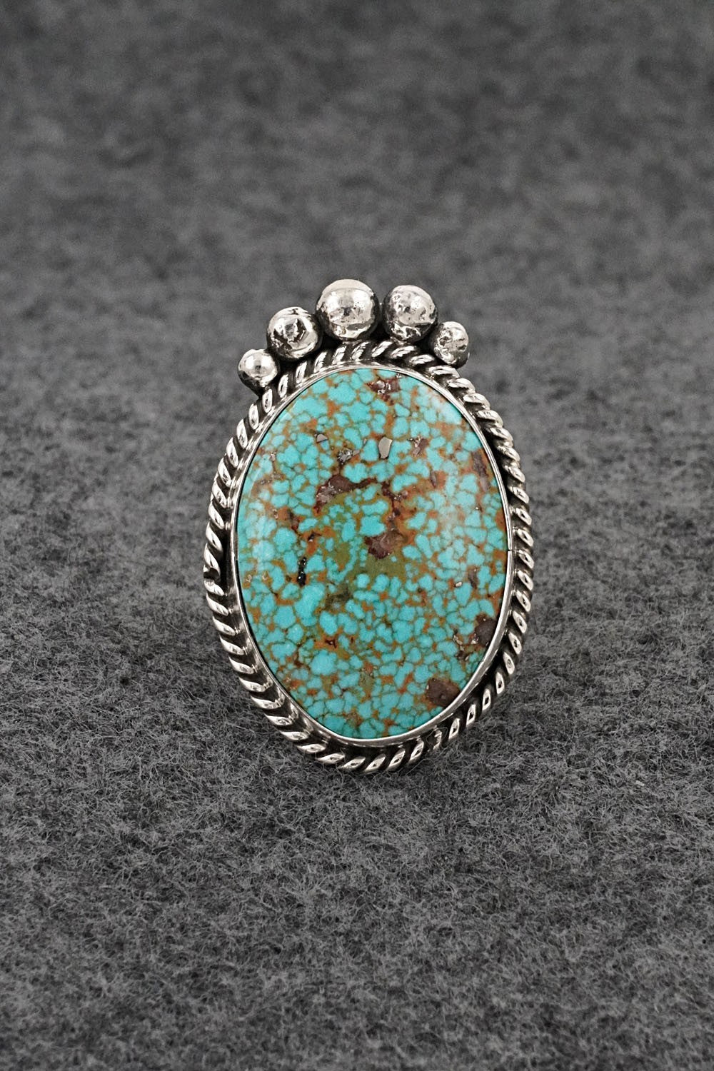 Turquoise & Sterling Silver Ring - Rena Begay - Size 8