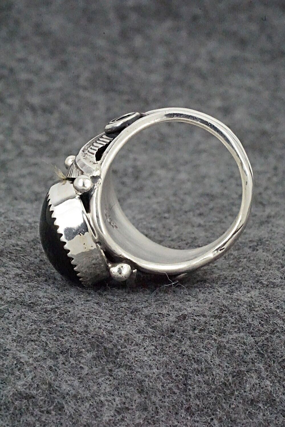 Onyx & Sterling Silver Ring - Darrell Morgan - Size 10