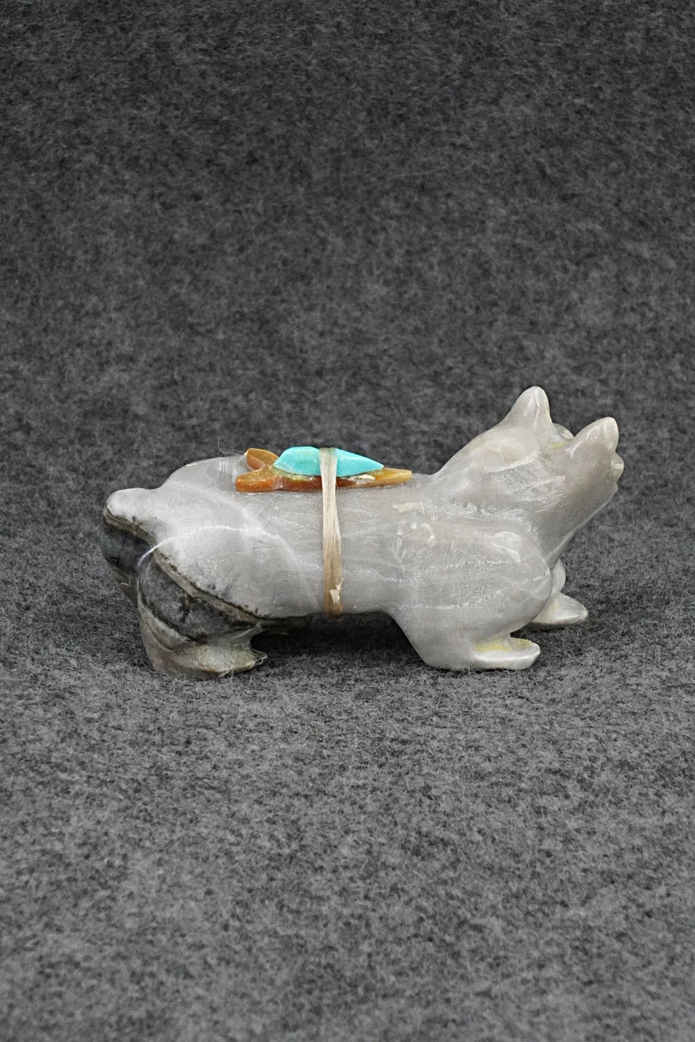 Wolf Zuni Fetish Carving - Freddie Leekya