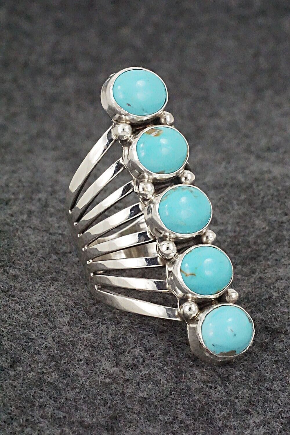 Turquoise & Sterling Silver Ring - Thomas Yazzie - Size 9