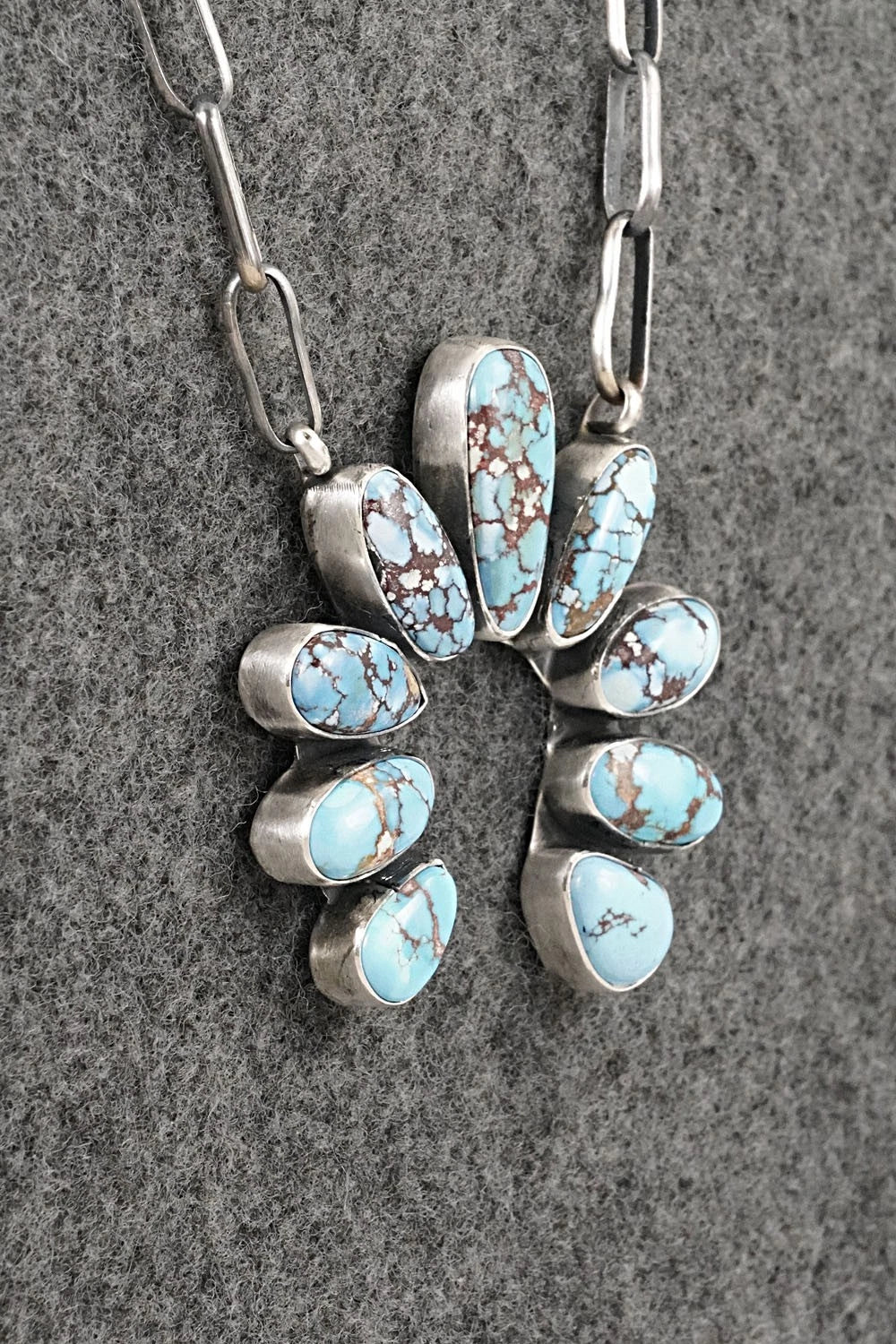 Turquoise & Sterling Silver Necklace - Darrin Livingston