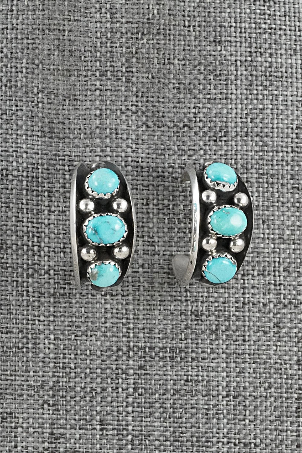 Turquoise & Sterling Silver Earrings - Paul Largo