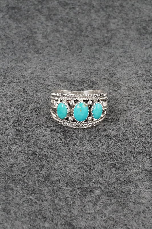 Turquoise & Sterling Silver Ring - Betty Begaye - Size 11