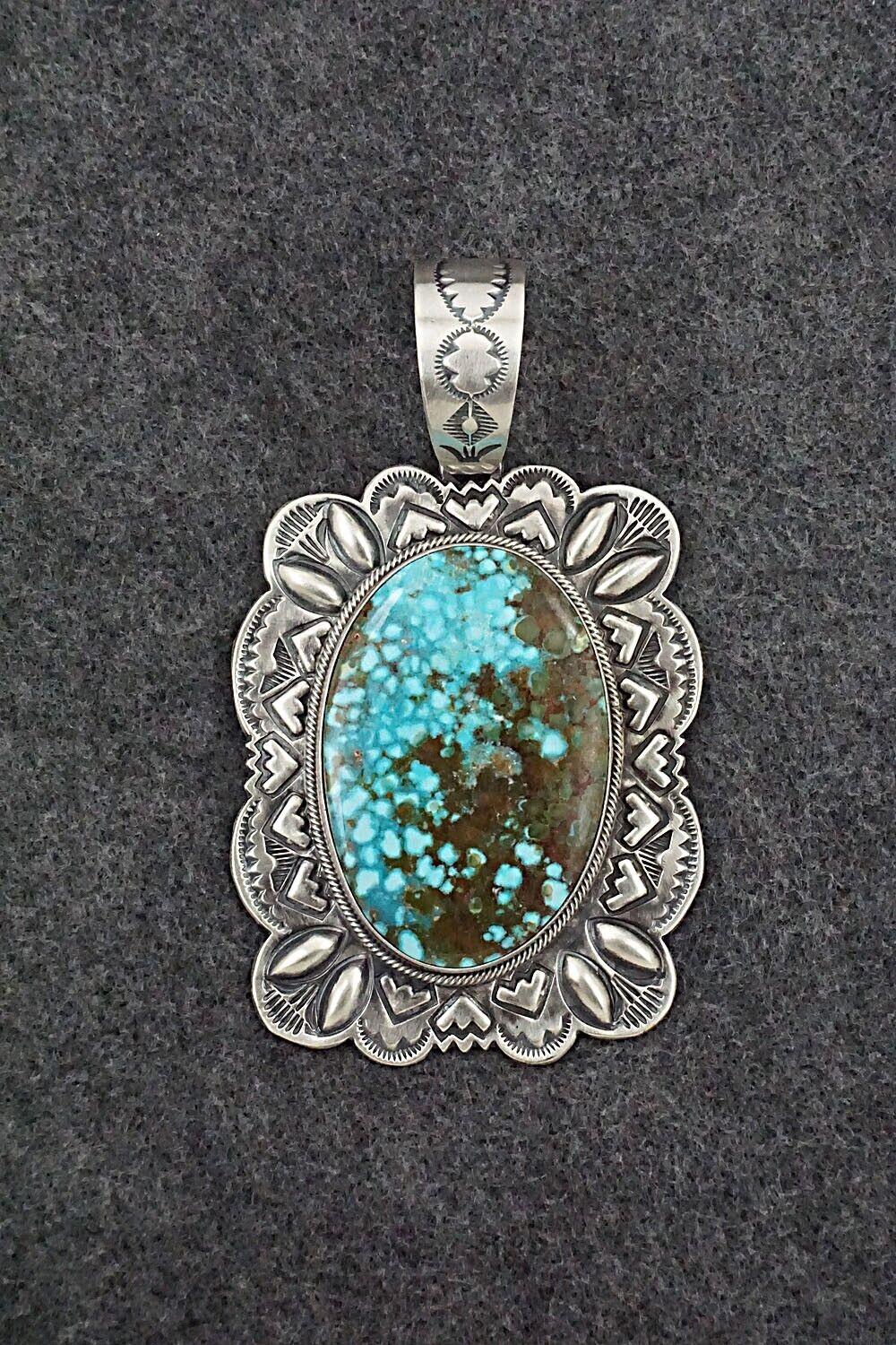 Turquoise & Sterling Silver Pendant - Randy Boyd