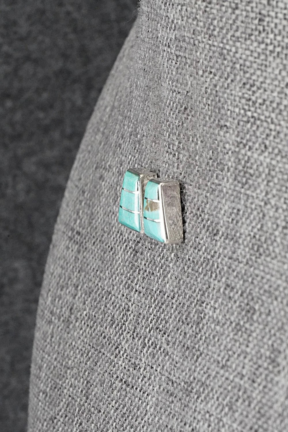 Turquoise and Sterling Silver Earrings - Michelle Haloo