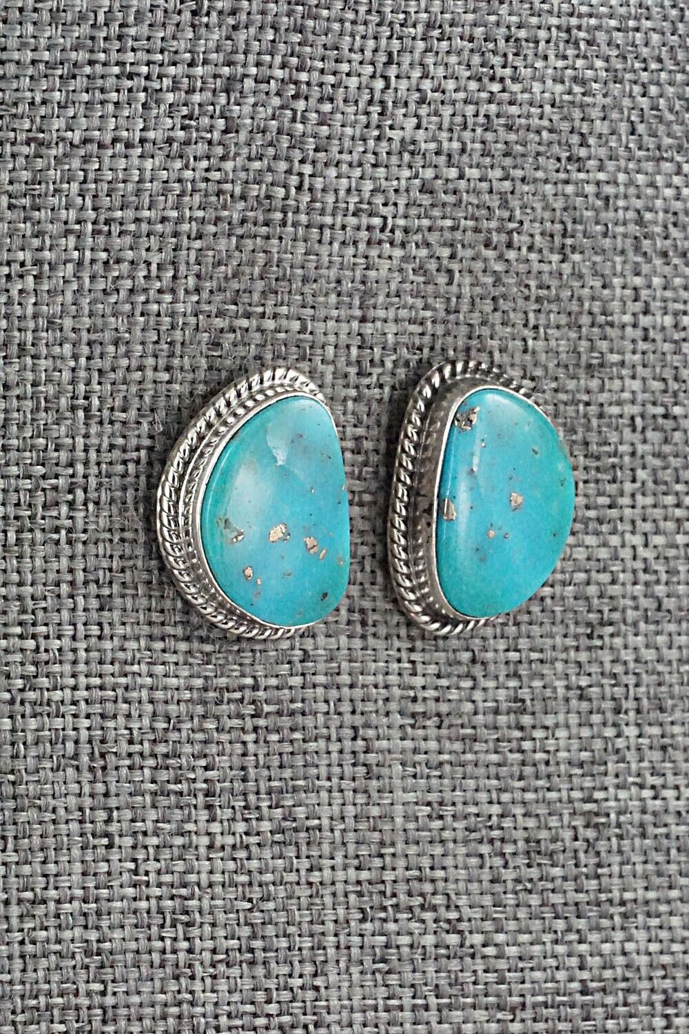 Turquoise & Sterling Silver Earrings - Sharon McCarthy