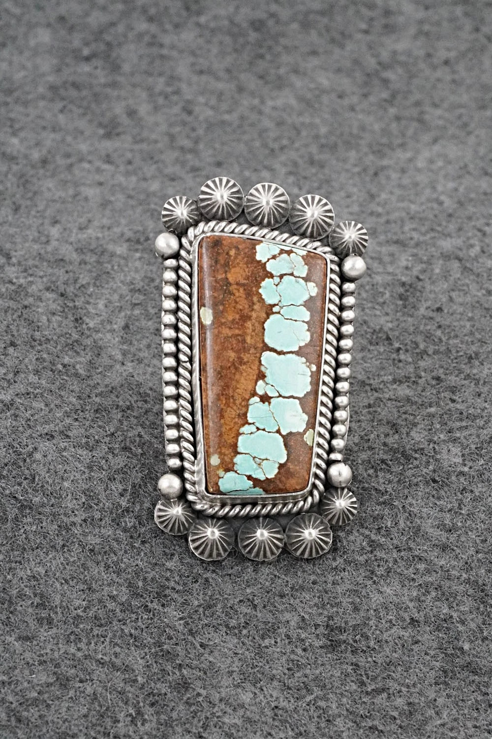 Turquoise & Sterling Silver Ring - Michael Calladitto - Size 7