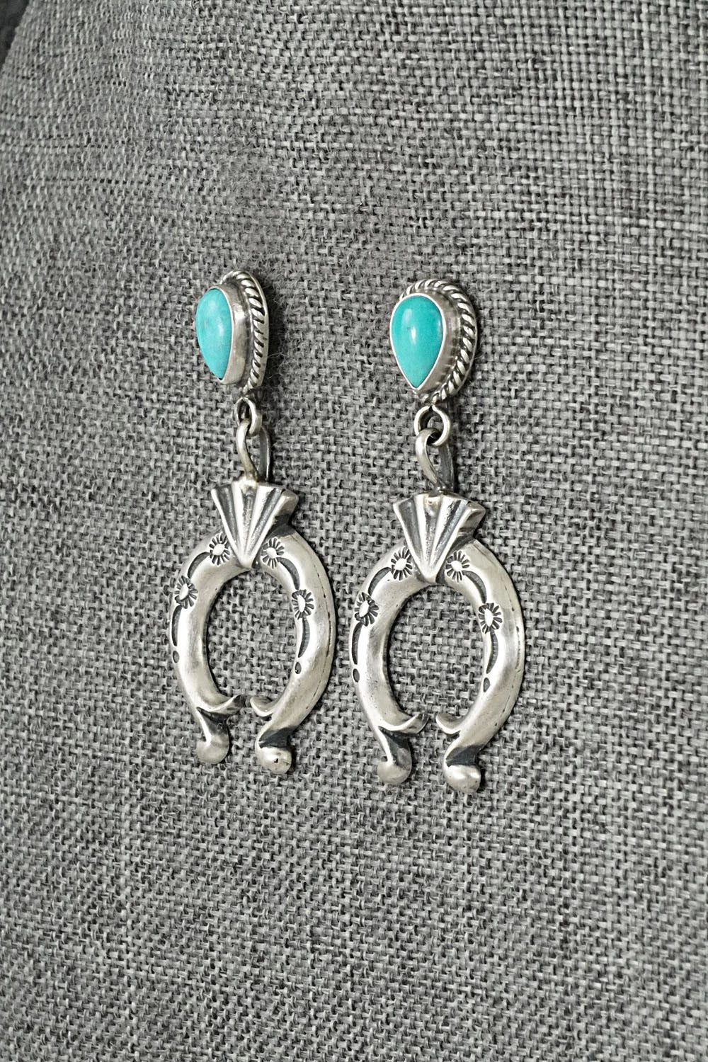 Turquoise & Sterling Silver Earrings - Sharon McCarthy