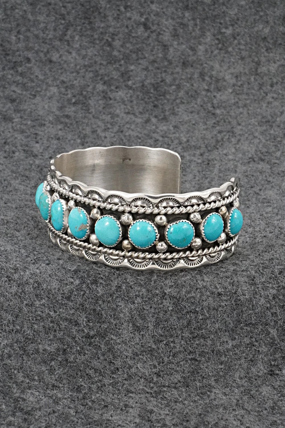 Turquoise & Sterling Silver Bracelet - Chester Charley