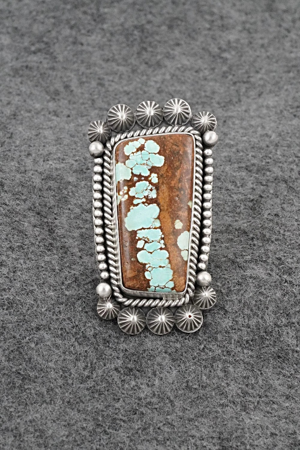Turquoise & Sterling Silver Ring - Michael Calladitto - Size 7