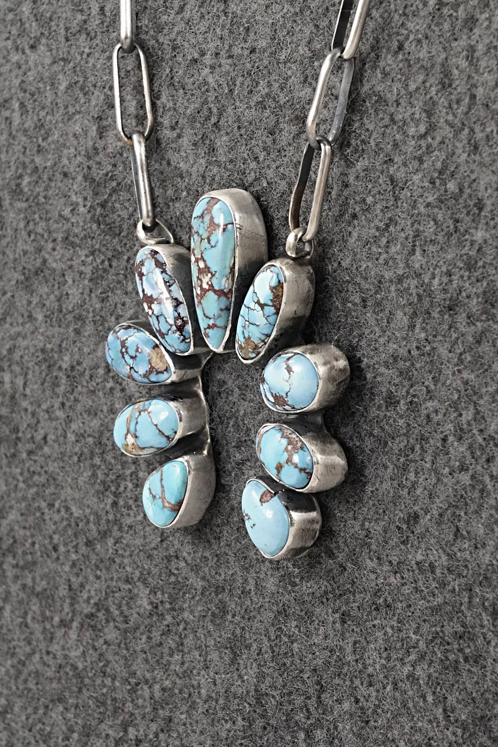 Turquoise & Sterling Silver Necklace - Darrin Livingston