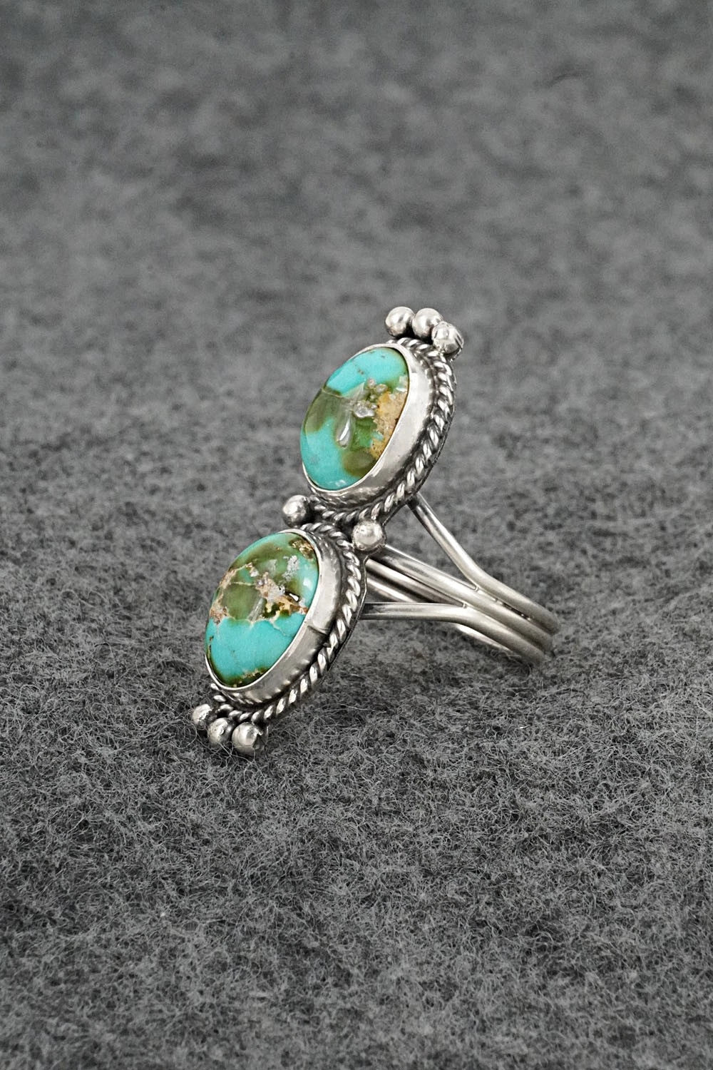 Turquoise & Sterling Silver Ring - Rena Begay - Size 7