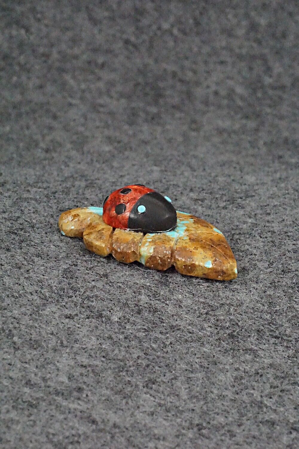 Ladybug Zuni Fetish Carving - Reynold Lunasee