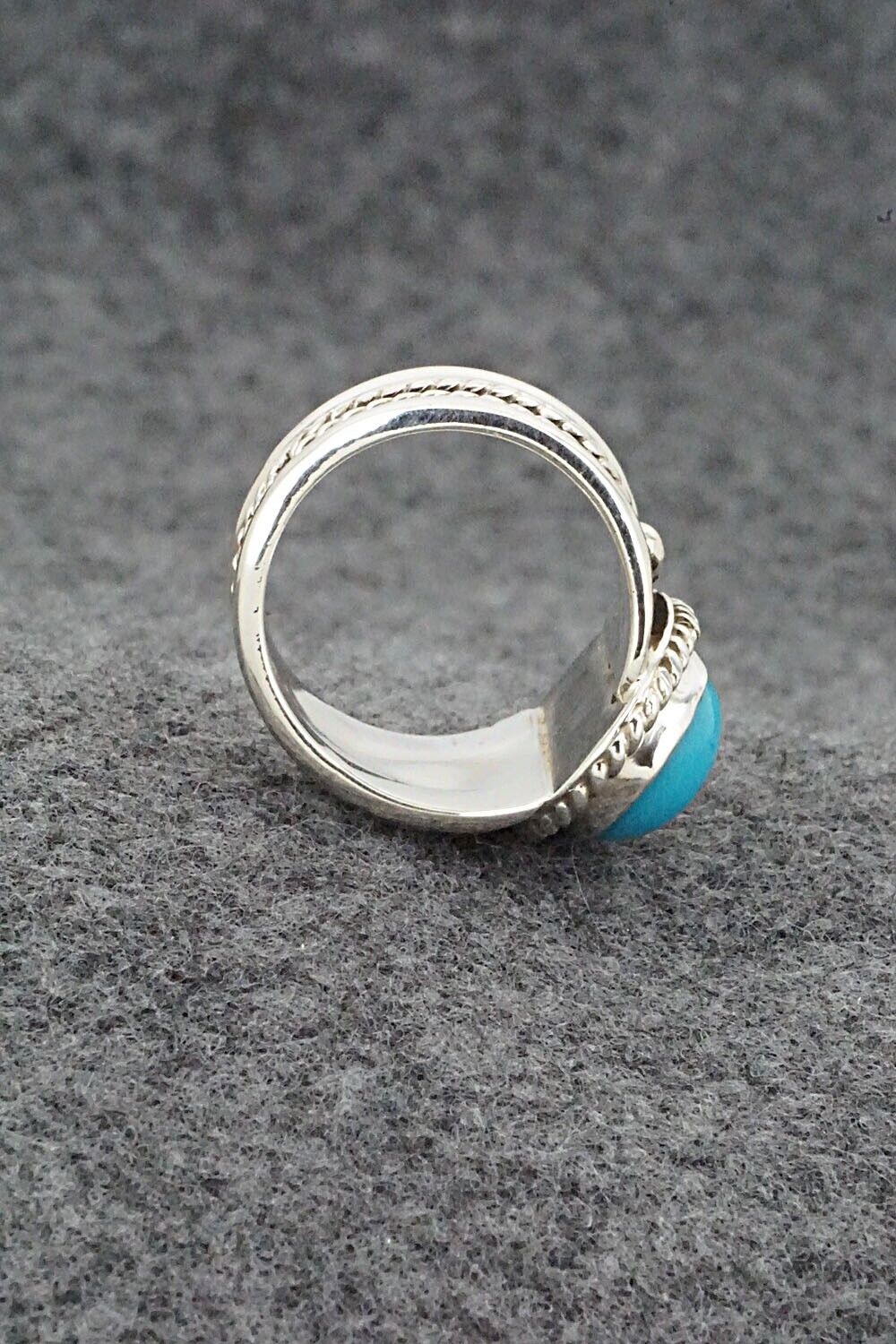 Turquoise & Sterling Silver Ring - Thomas Yazzie - Size 7