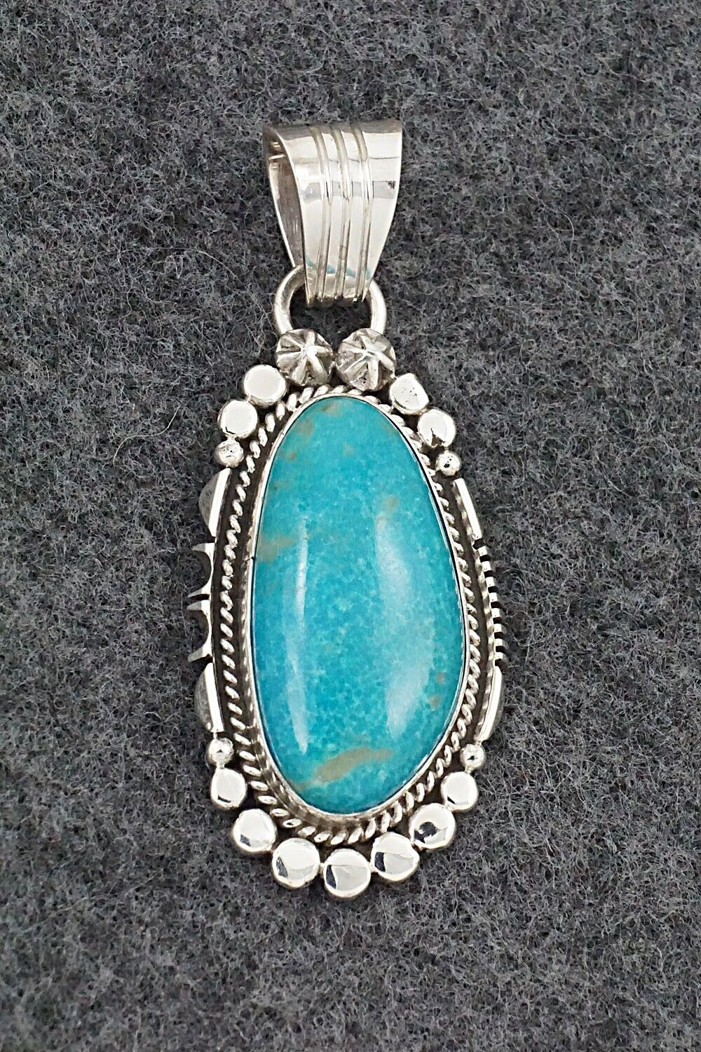 Turquoise & Sterling Silver Pendant - Daniel Benally