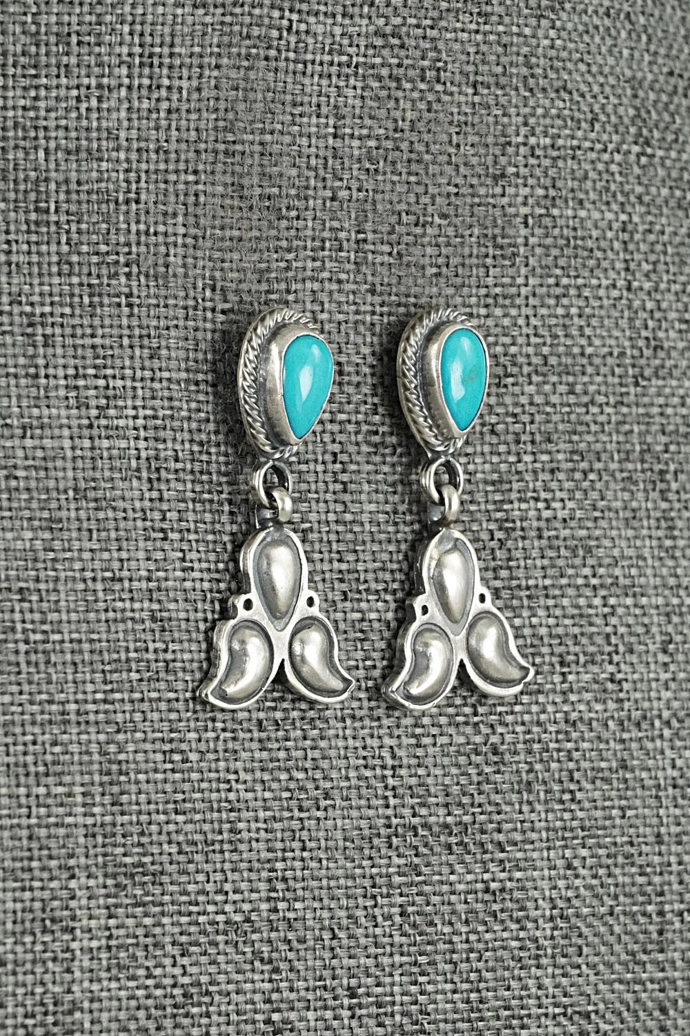 Turquoise & Sterling Silver Earrings - Sharon McCarthy