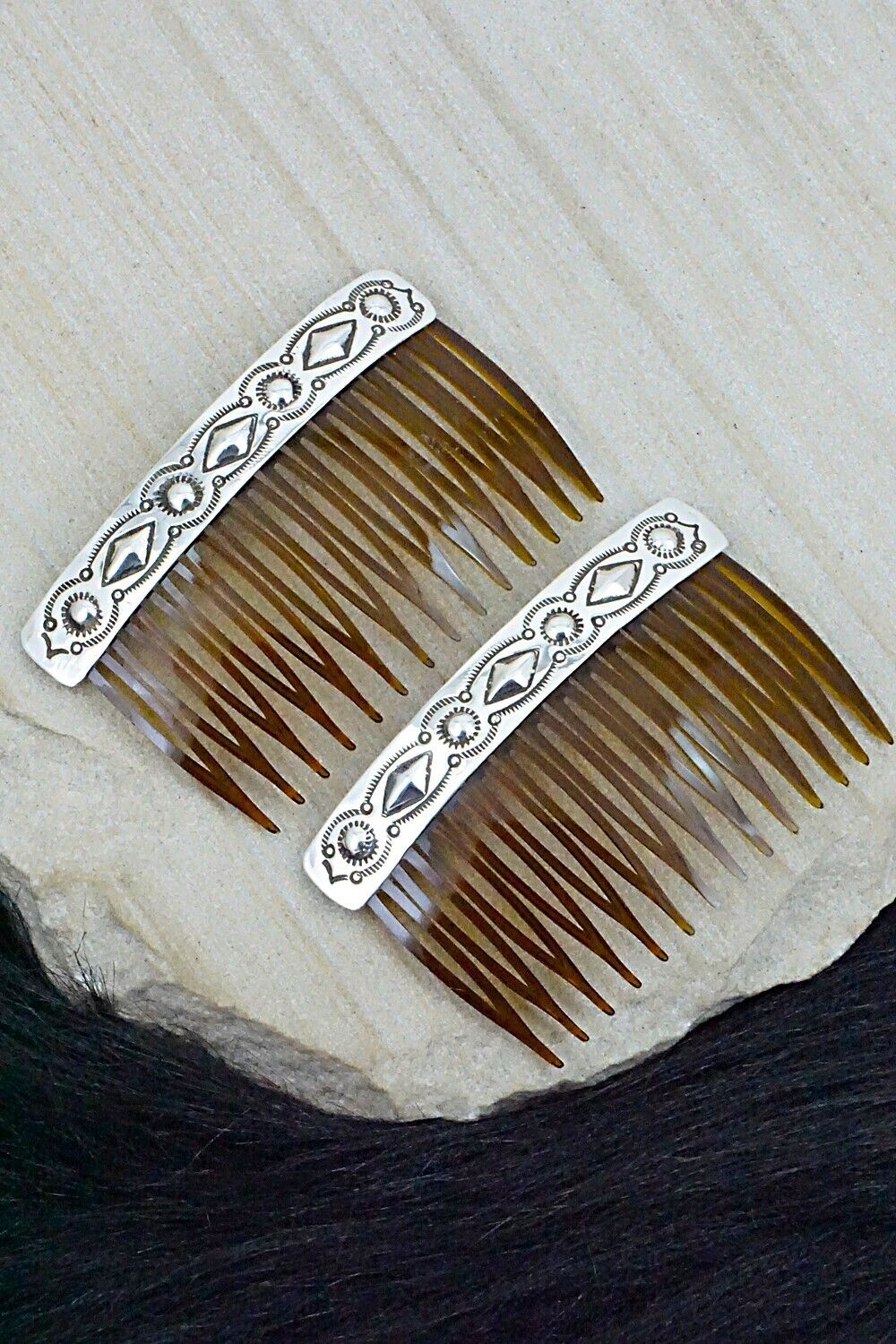 Sterling Silver Hair Combs - Jennie Blackgoat